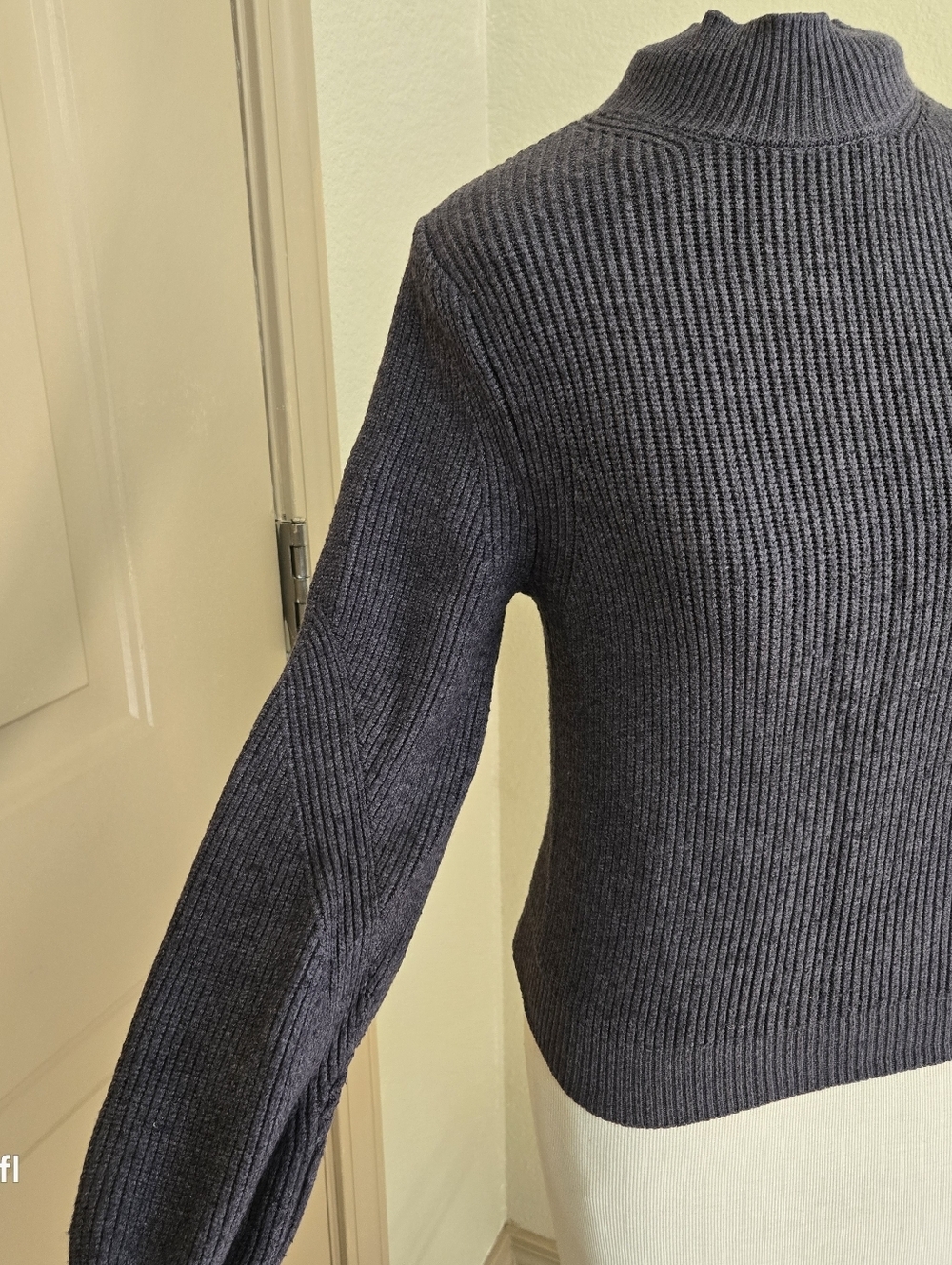 Zara charcoal mock sweater S - Picture 6 of 7